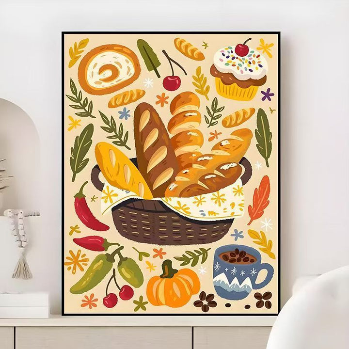 Gourmet kulinarisches Wandkunst Karnz