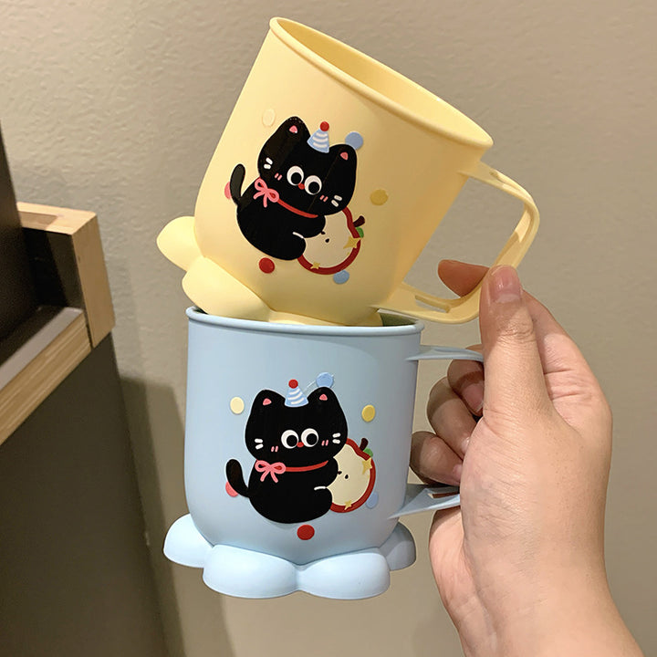 Keramiktasse mit Liebevollem Katzenmotiv Karnz