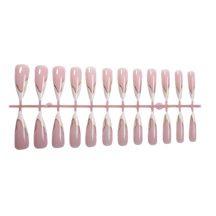 Premium Künstlerische Press-On Nail Set mit Elegantem Design Karnz
