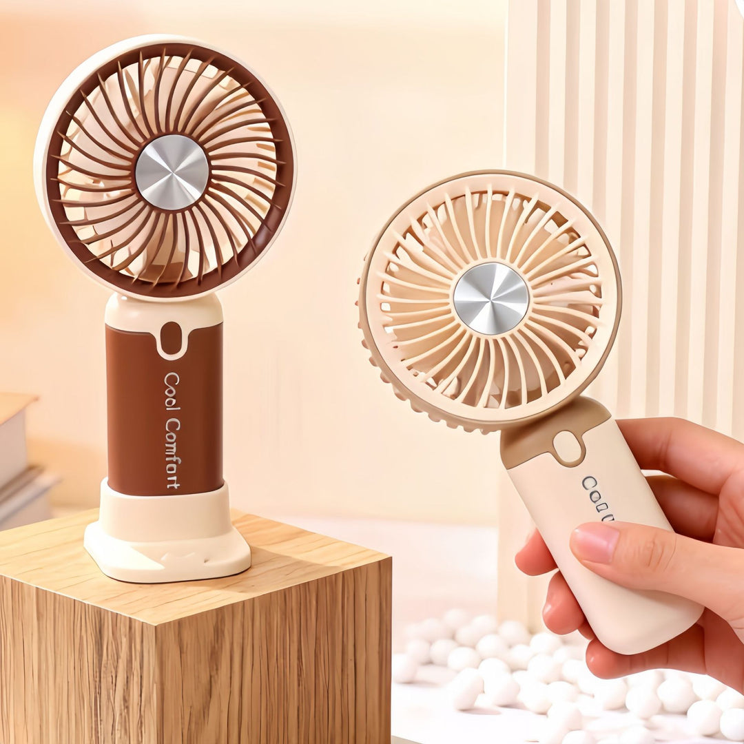 Damen Tragbarer Mini-Ventilator mit innovativem Design und USB-Ladefunktion Karnz