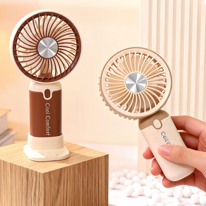 Damen Tragbarer Mini-Ventilator mit innovativem Design und USB-Ladefunktion Karnz