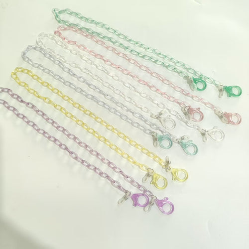 Handgemachte Brillenhalterkette Aus Transparentem Material Karnz