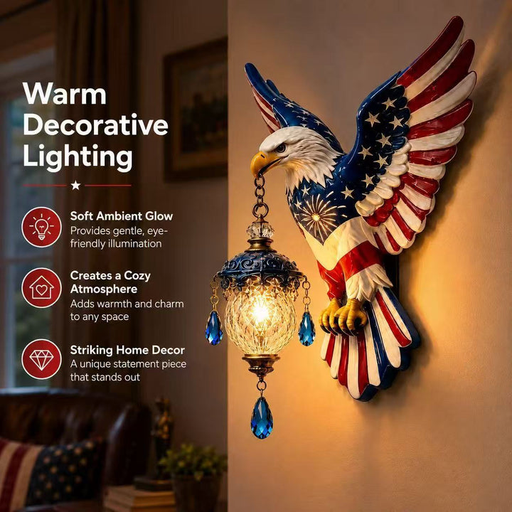 Dekorative Wandlampe im Adler-Design Karnz