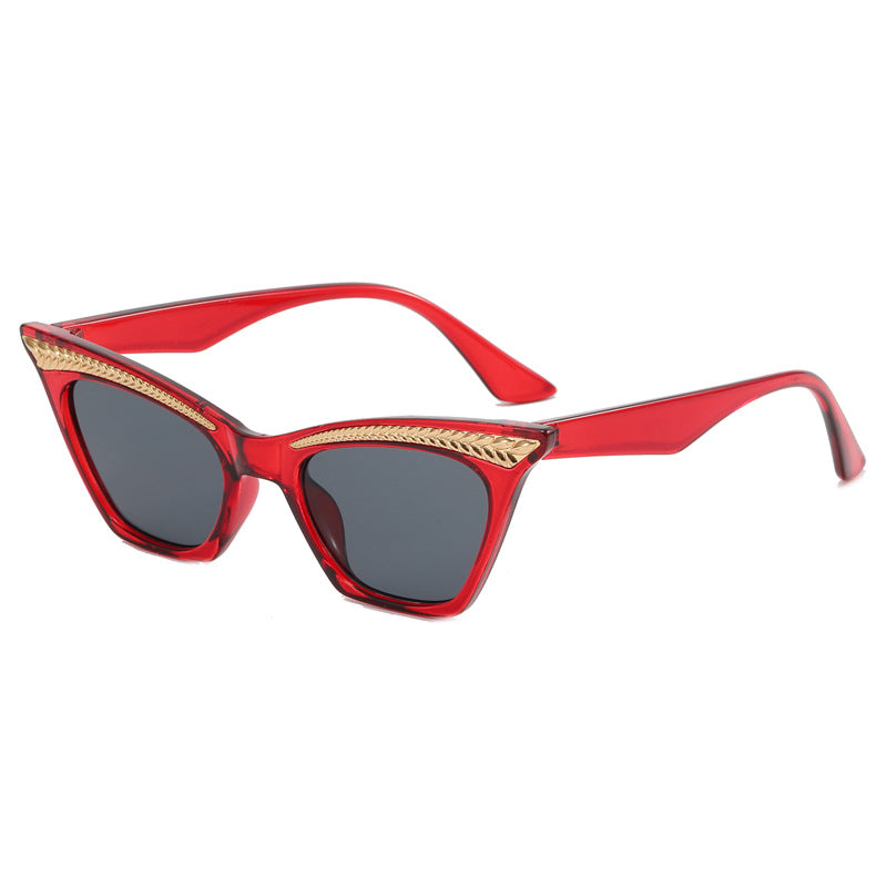 Damen Cat-Eye Sonnenbrille mit luxuriösem Detail Karnz