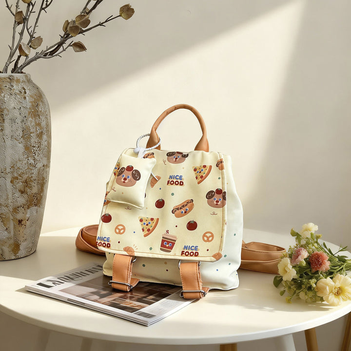 Illustrierter Canvas-Rucksack