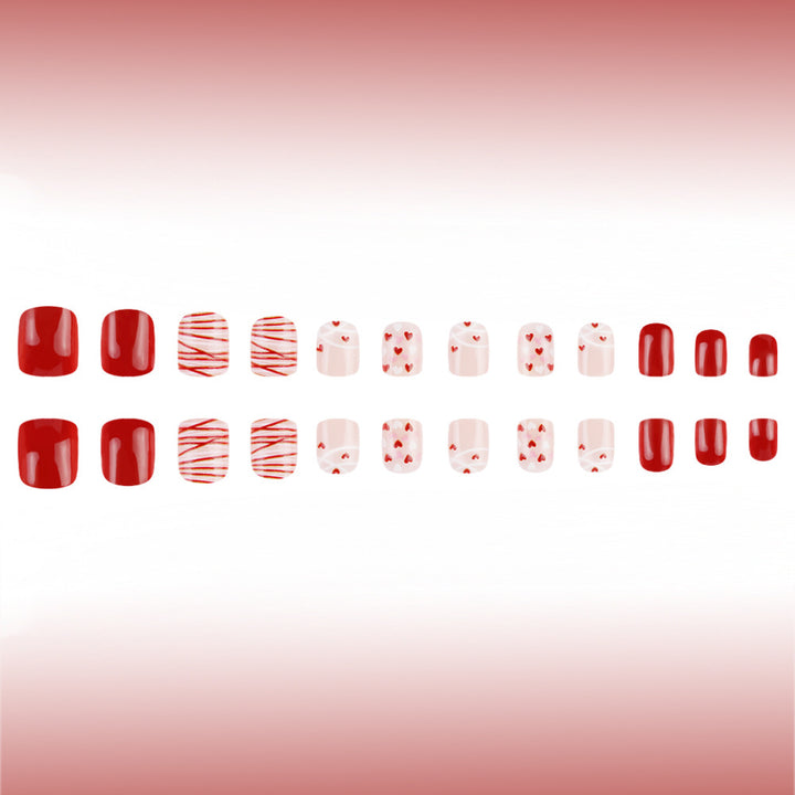 Herz-Themen Nagelkunst Karnz