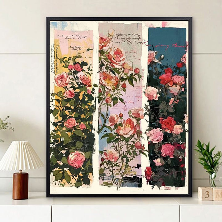 Vintage Floral Wandkunst Karnz