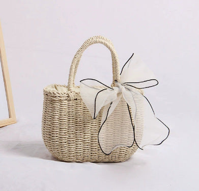Damen Handtasche mit dekorativem Schleifenakzent Karnz