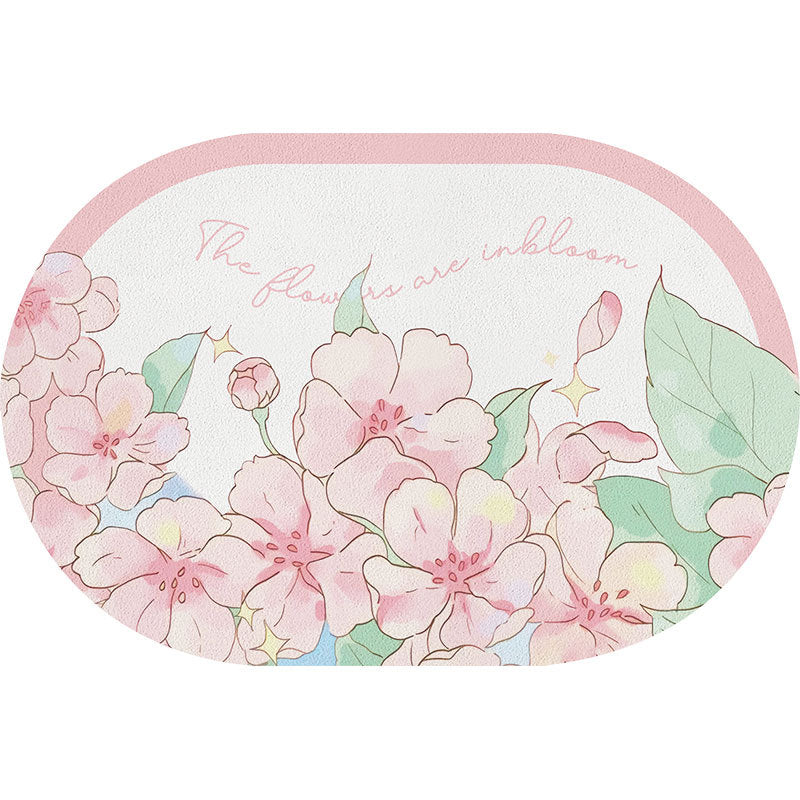 Blumen Cartoon Badmatte