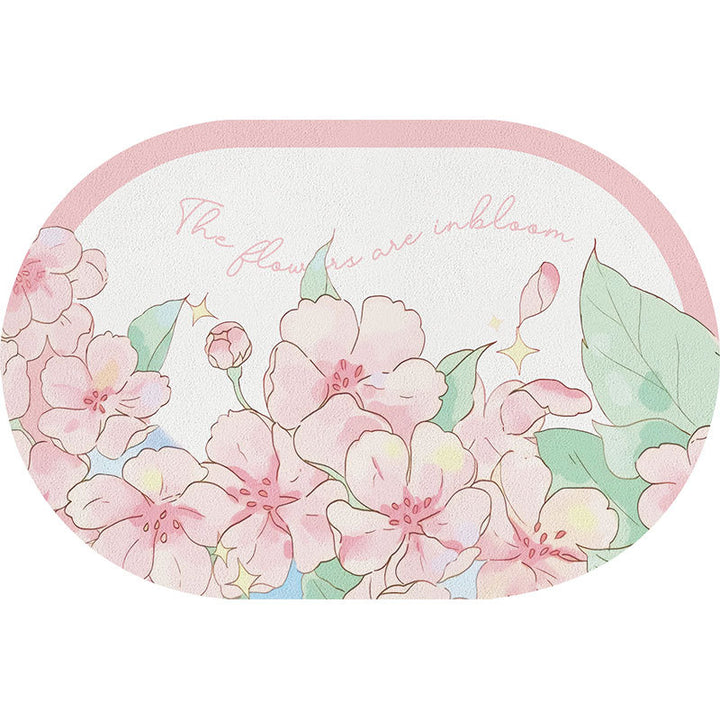 Blumen Cartoon Badmatte