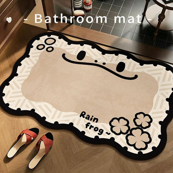 Lustiger Frosch Badezimmermatte