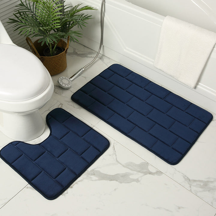 Gepolsterte Badezimmermatte Set