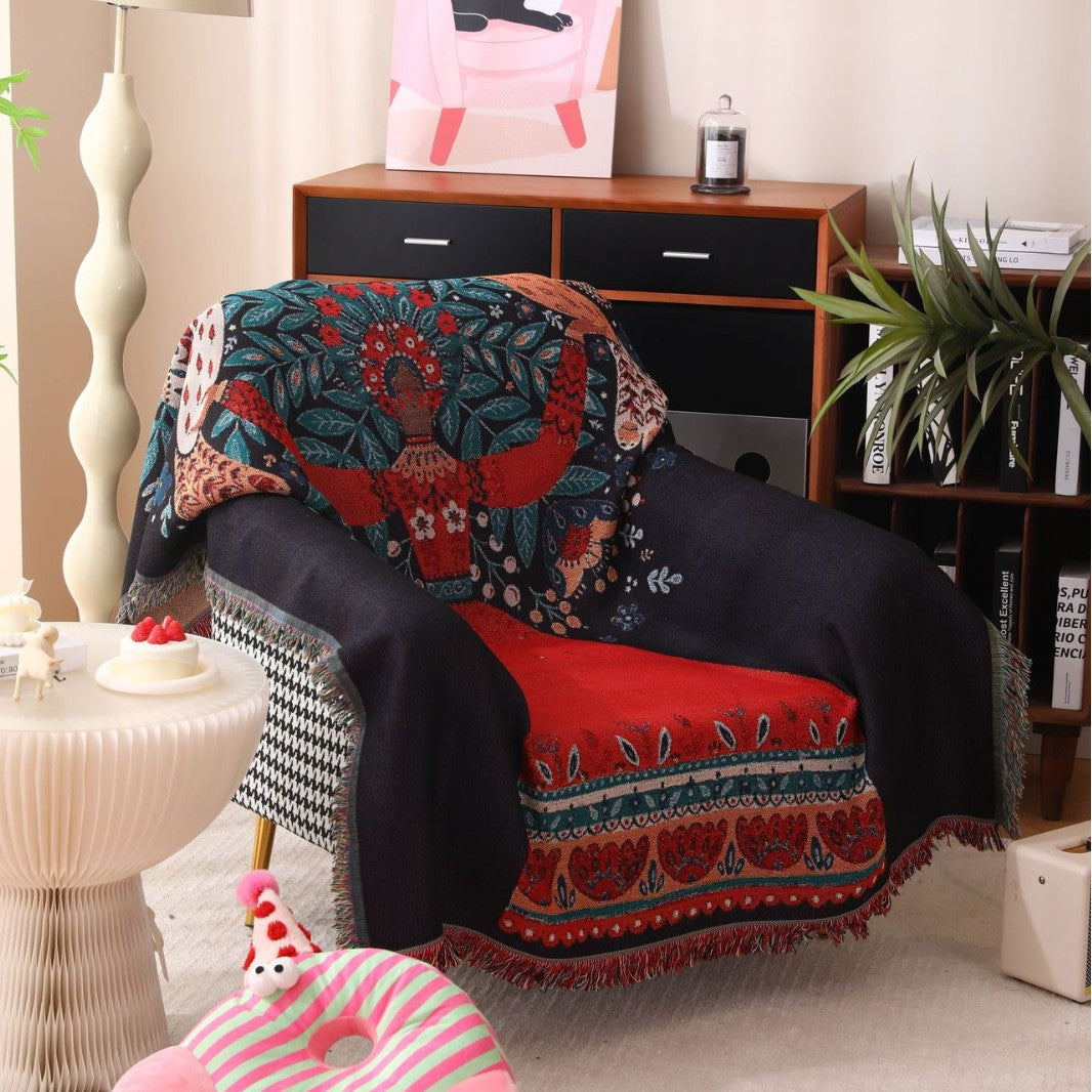 Dekorative Bohemian Wurfdecke