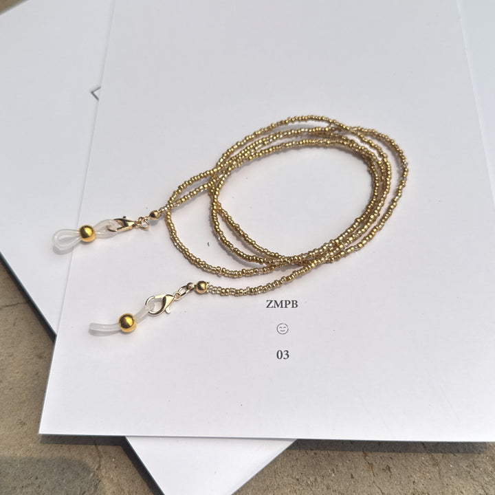 Bunte Perlen Brillen Kette Karnz