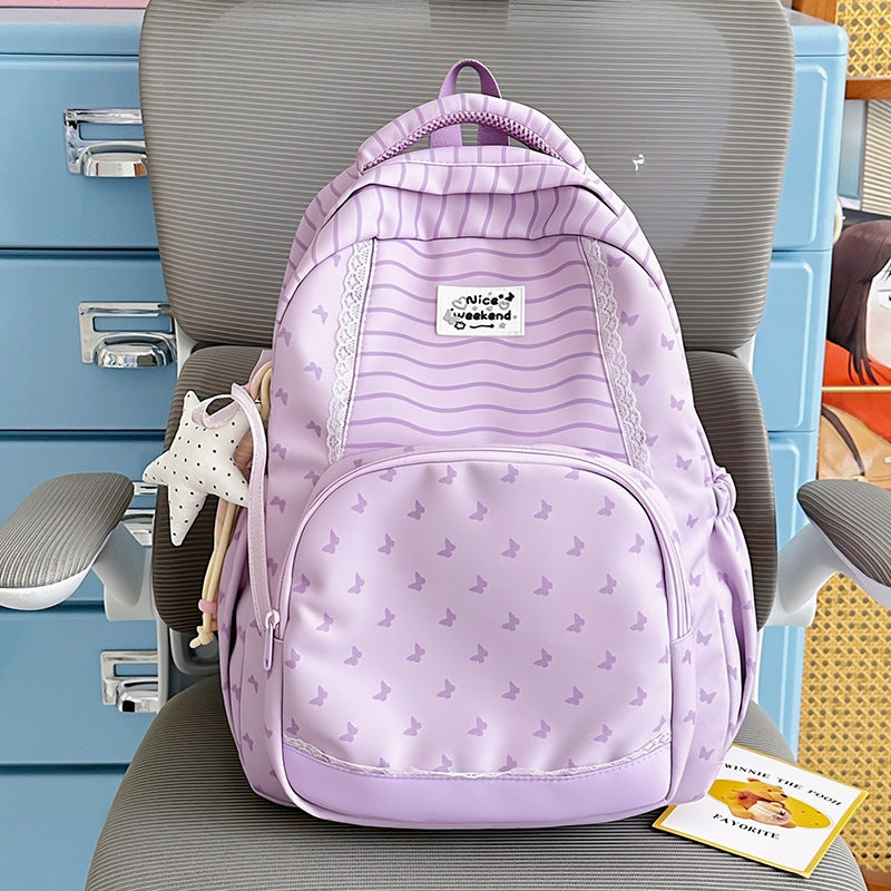 Süßer Schmetterlingsmuster-Rucksack