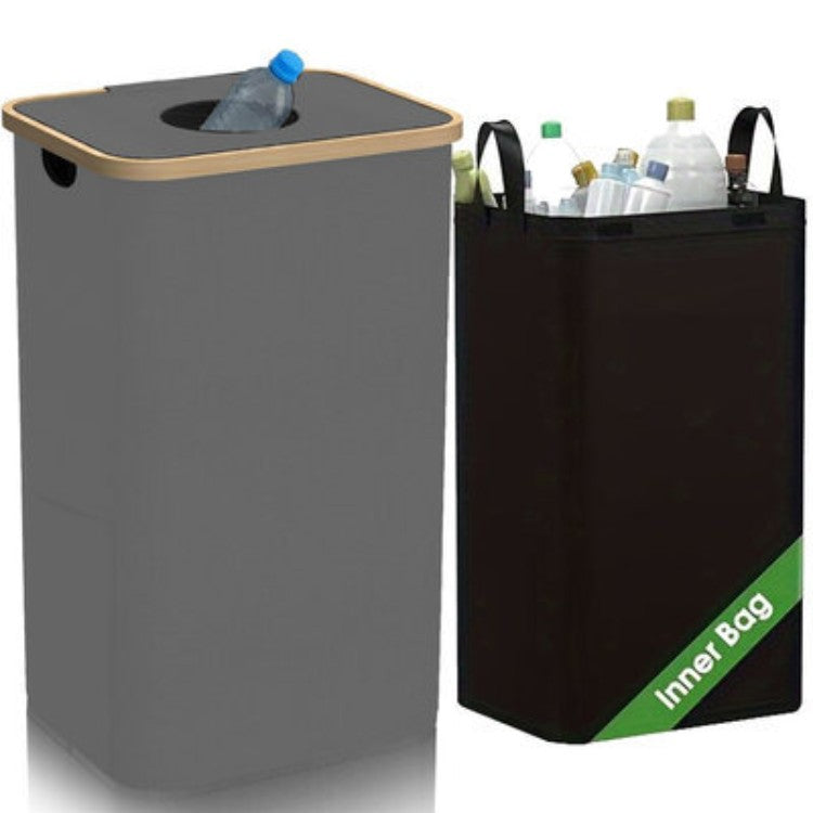 Multifunktionale Wäscheaufbewahrungsbox mit Bambusdeckel Karnz