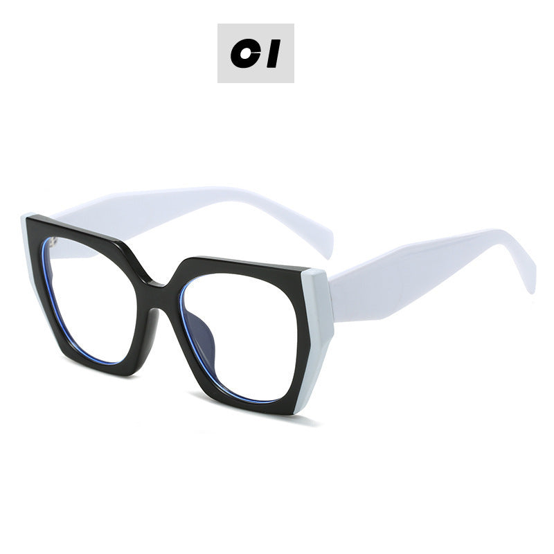 Damen Modische Oversized Brille Karnz