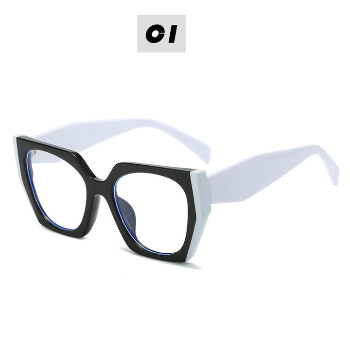 Damen Modische Oversized Brille Karnz