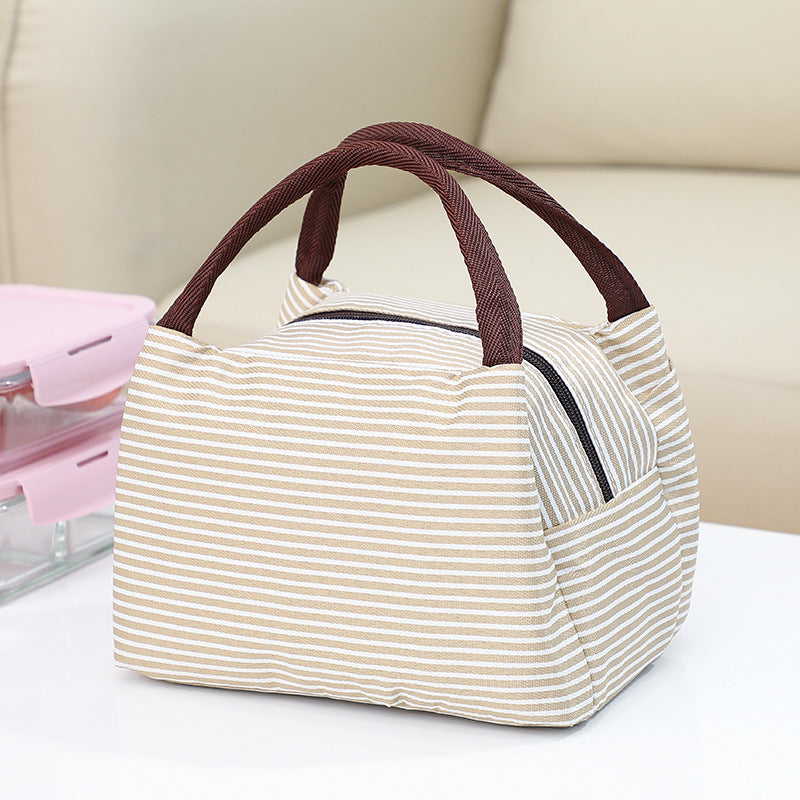 Isolierte gestreifte Lunch-Tasche Karnz