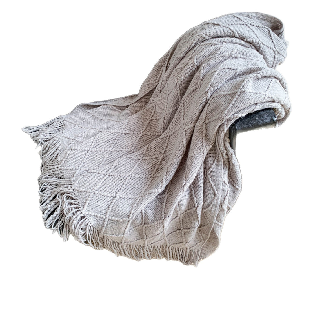 Gemütliche Strickdecke