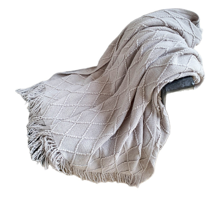 Gemütliche Strickdecke