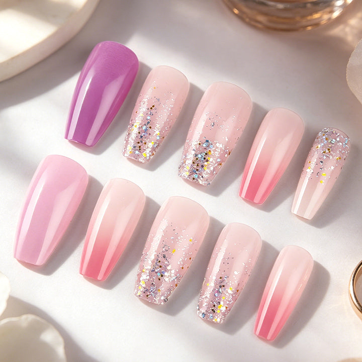 Glamouröses Glitzer-Gel-Nagel-Set Karnz