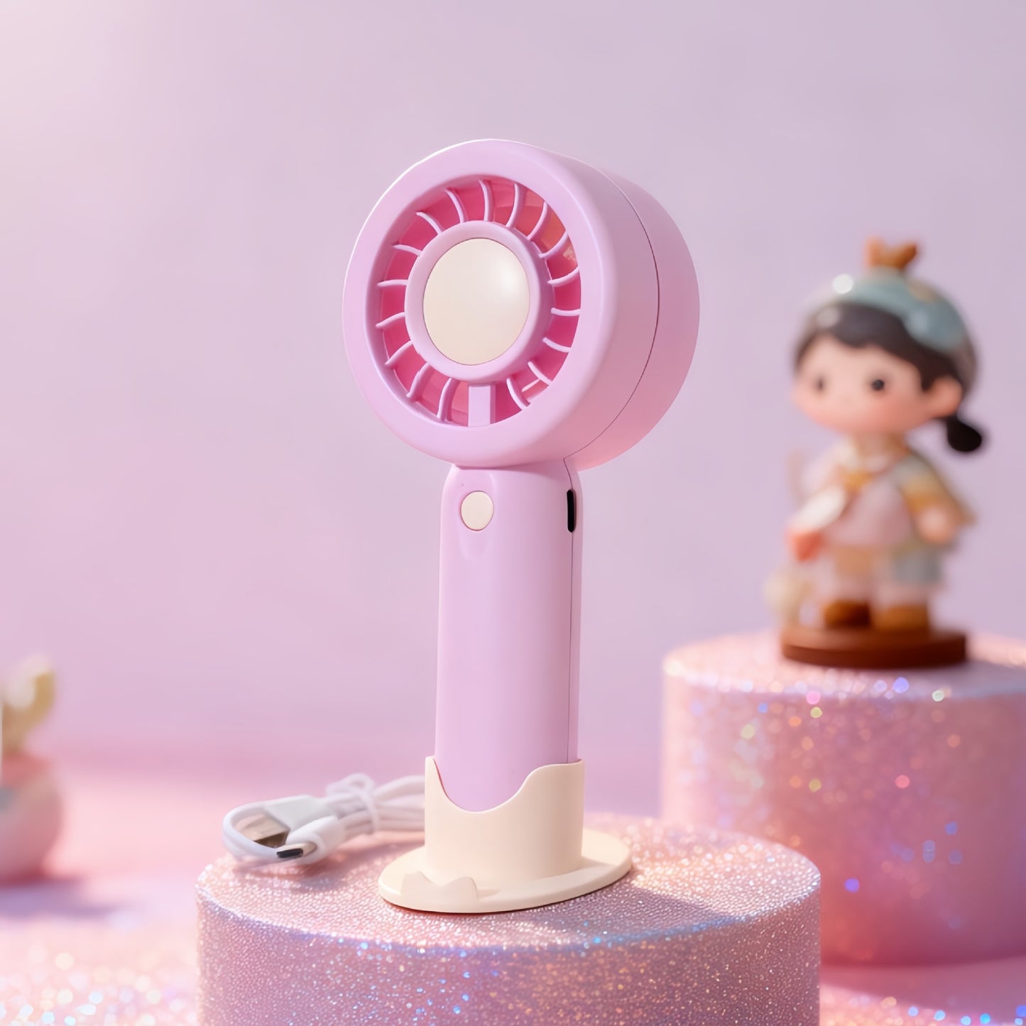 Damen Tragbarer USB-Handventilator mit ergonomischem Design Karnz