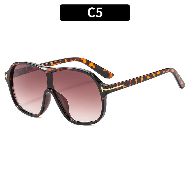 Oversized Shield Sonnenbrille Trendy Design