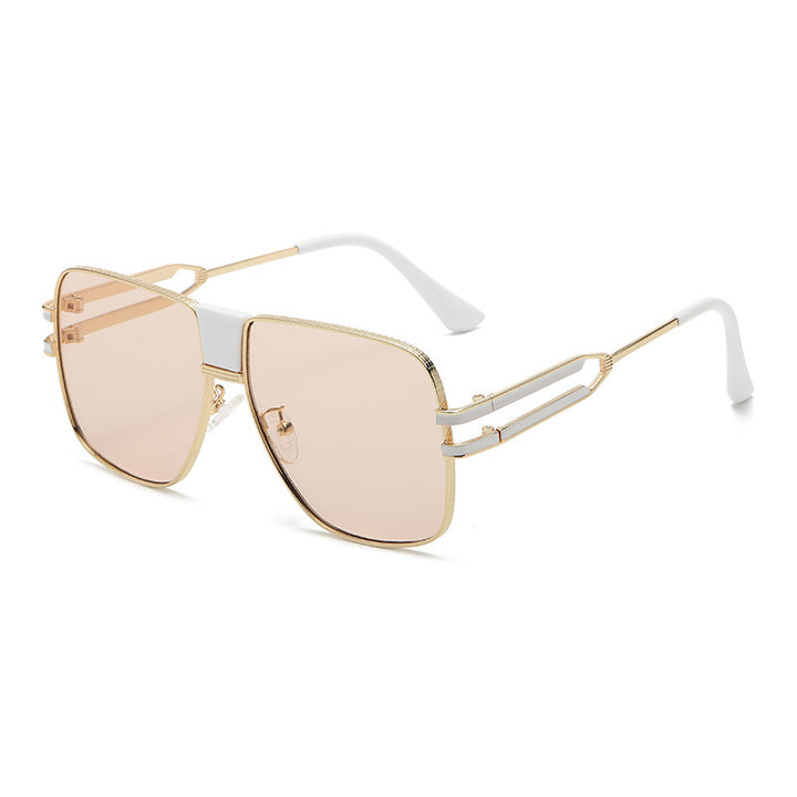 Damen exklusive modische oversized Sonnenbrille mit glamourösen Akzenten Karnz
