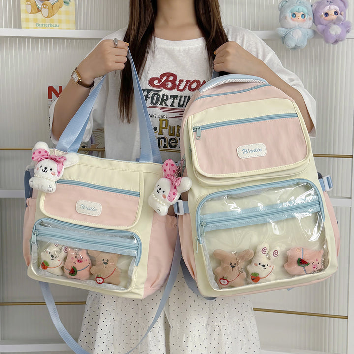Multi-Taschen Transparenter Rucksack Karnz