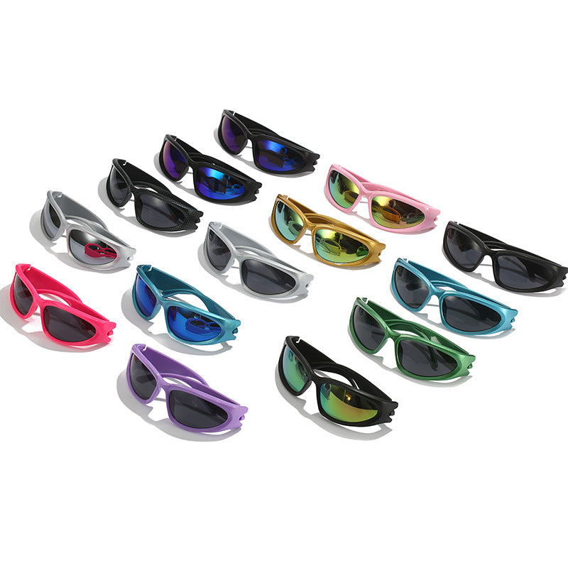 Damen sportliche Sonnenbrille mit ergonomischem Design und polarisierenden Gläsern Karnz