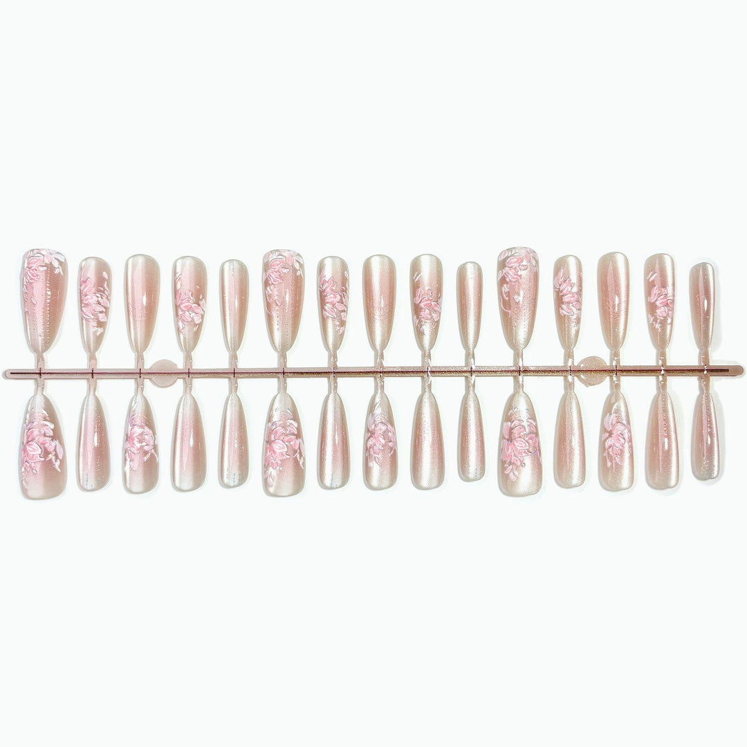 Künstlerisches Florales Nagelkunstset