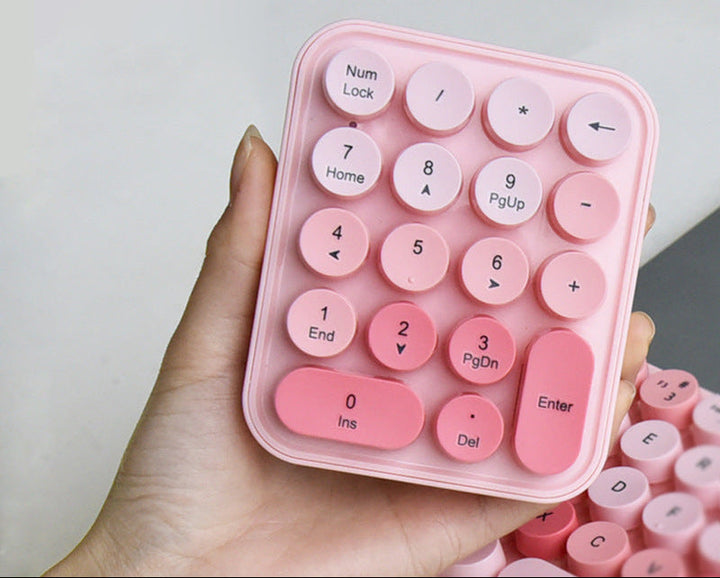 Vintage Style Wireless Keyboard and Mouse Set Karnz