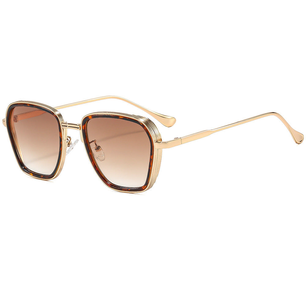 Damen Designer-Sonnenbrille im modernen quadratischen Rahmen Karnz
