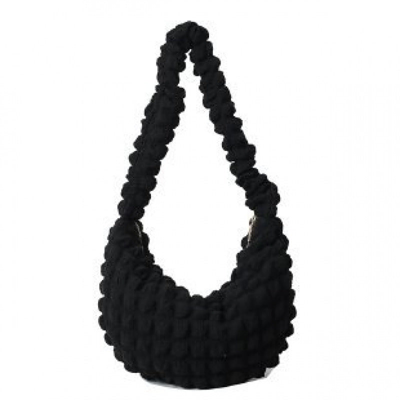 Texturiertes Stoff-Hobo-Bag Karnz