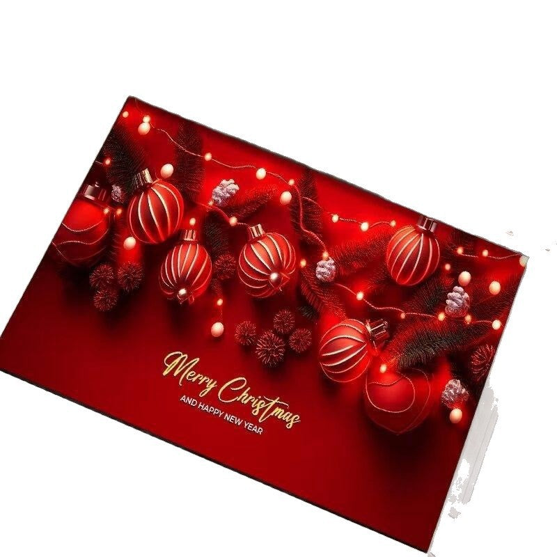 Festliche weihnachtlich gestaltete Fußmatte
