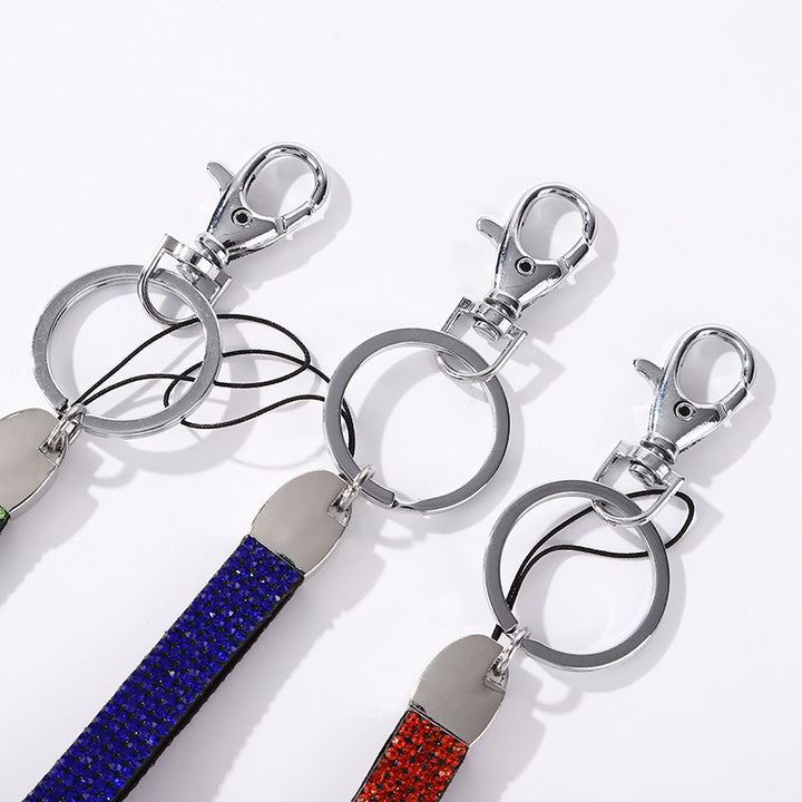 Rhinestone Akzent Schlüsselanhänger Halter Karnz