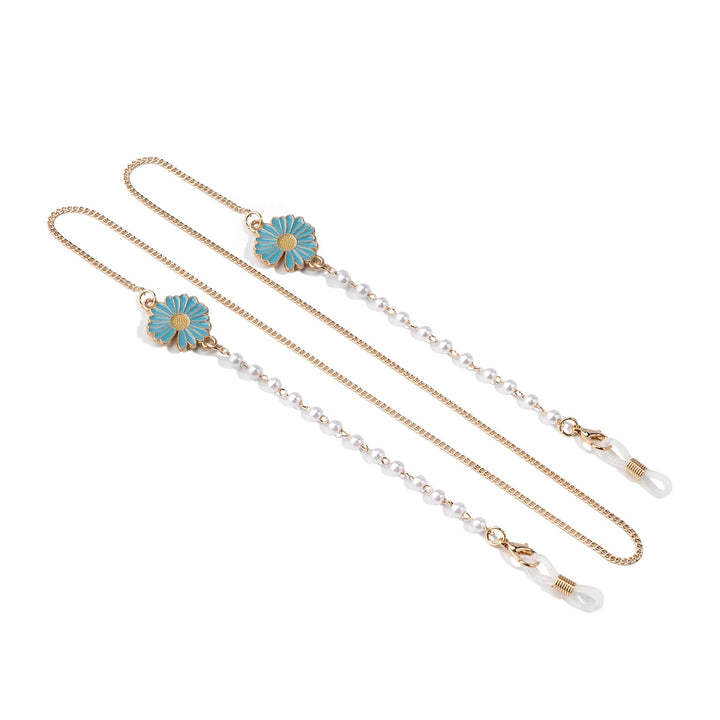 Blumen Design Brillen Kette Karnz