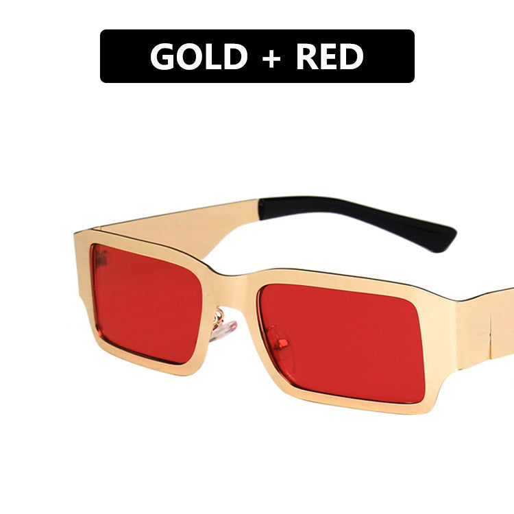 Damen geometrische Sonnenbrille mit schützendem UV-Filter und robustem Metallrahmen Karnz