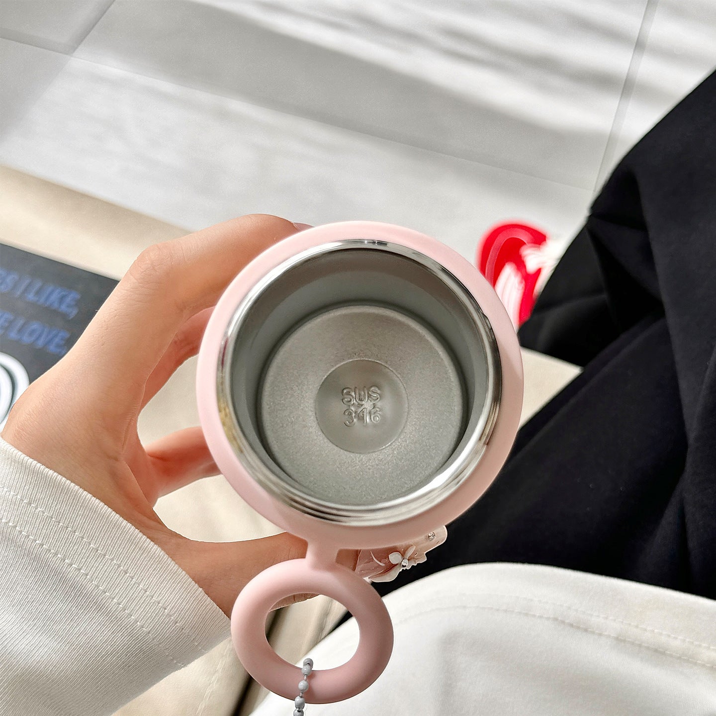 Damen Trinkbecher mit Motiv Karnz