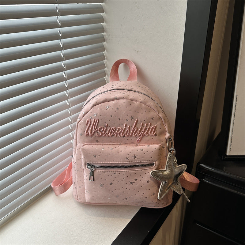Stylischer Stern-Beschmückter Mini-Rucksack