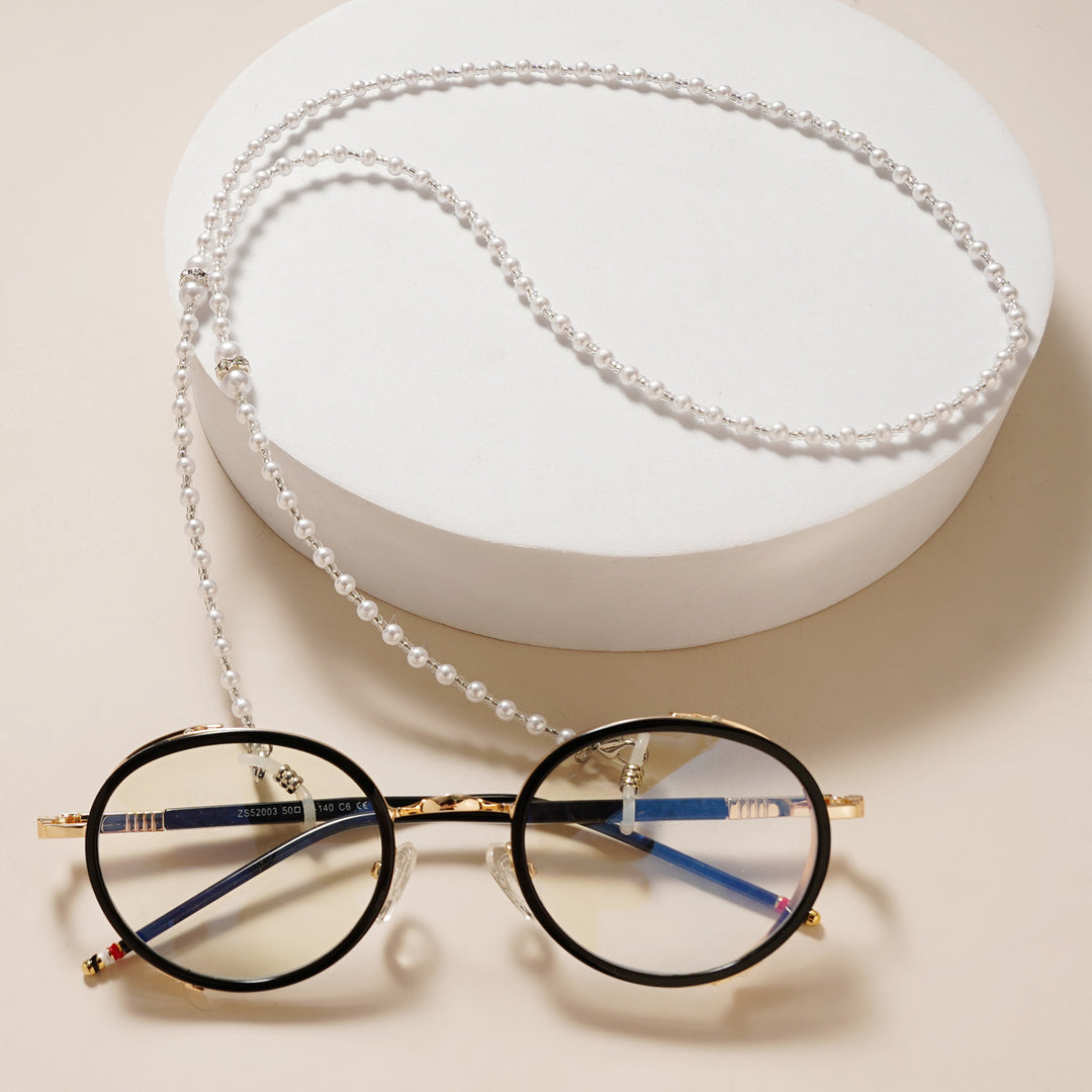 Elegante Perlen Brillen Kette Karnz