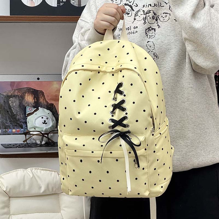 Verspielter Punkte Casual Rucksack Karnz