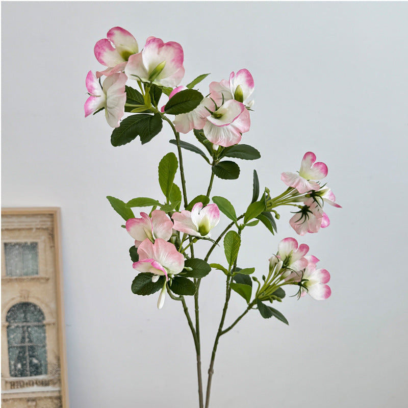 Künstlicher Blütenzweig mit lebhaften rosa Blüten Karnz