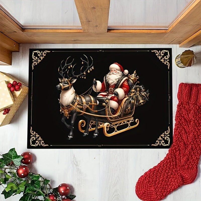 Santa-Schlitten-Themen Indoor Willkommensmatte