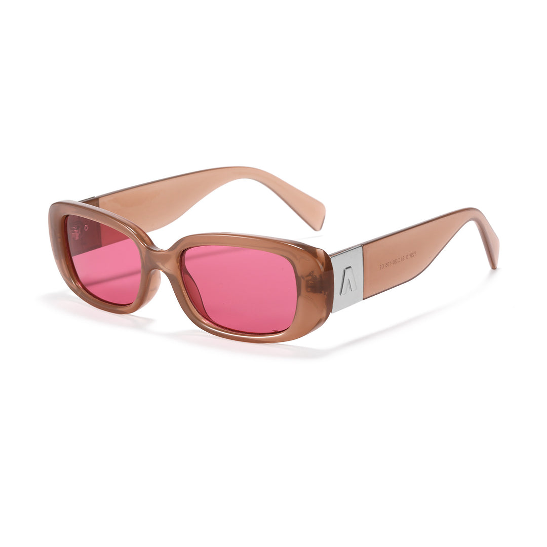 Damen stilvolle quadratische Sonnenbrille mit modernem Kunststoffrahmen Karnz