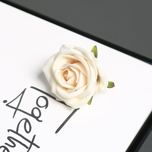 Elegante Seidenrosen-Nadel für dekorative Zwecke
