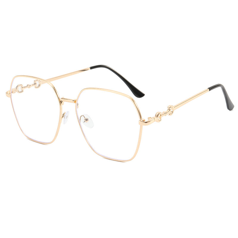 Damen geometrische Oversized Sonnenbrille Karnz