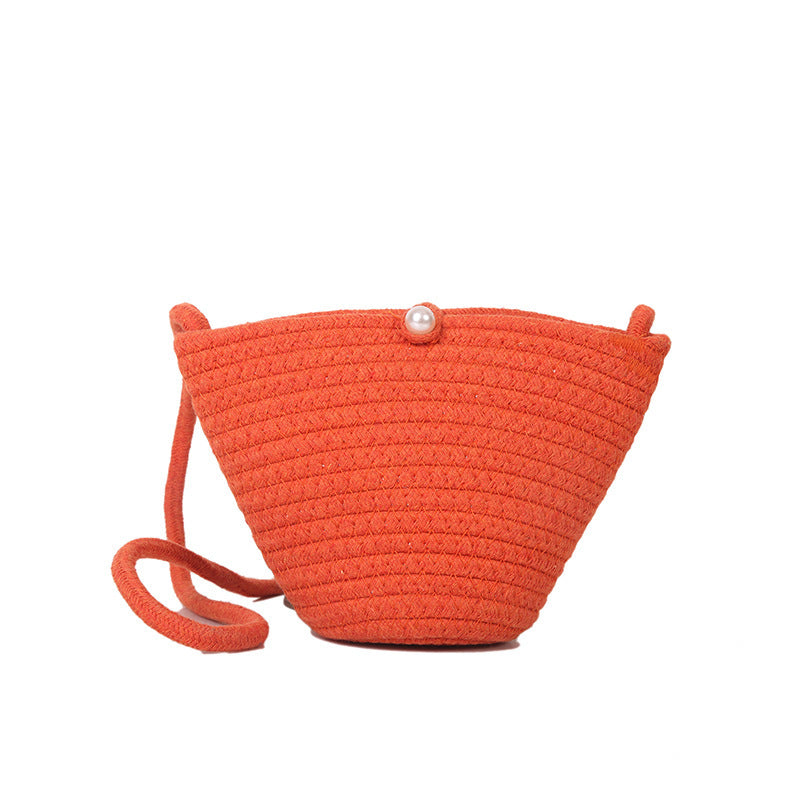 Gewebte Seil-Schultertasche