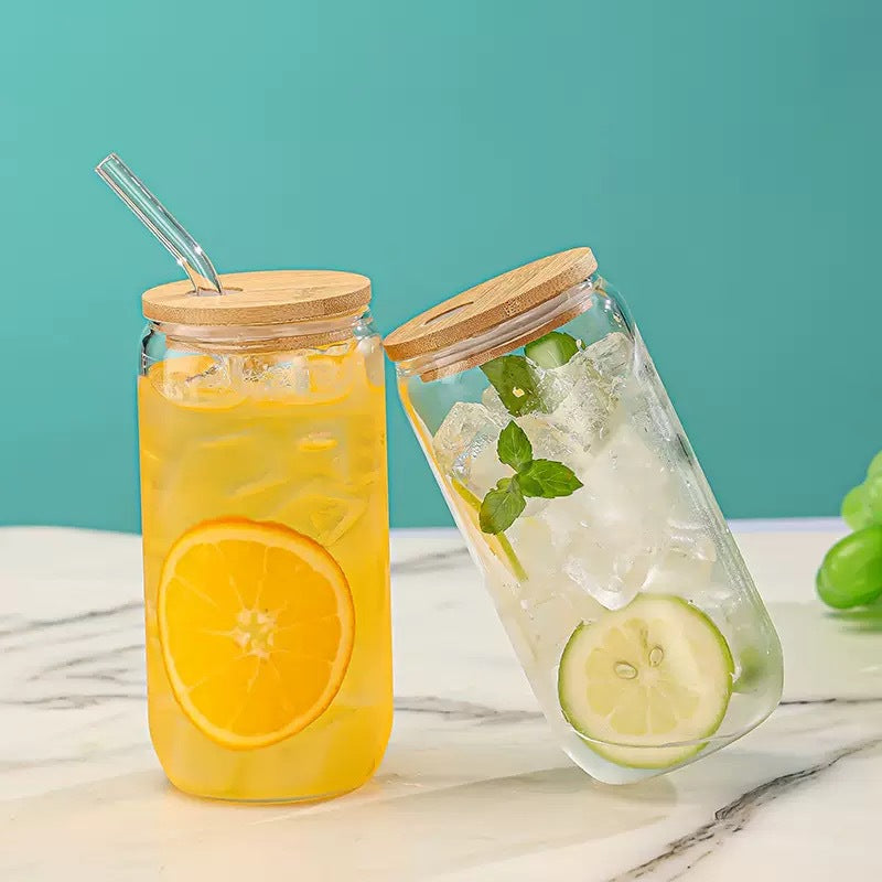 Damen Glas Trinkflasche Karnz